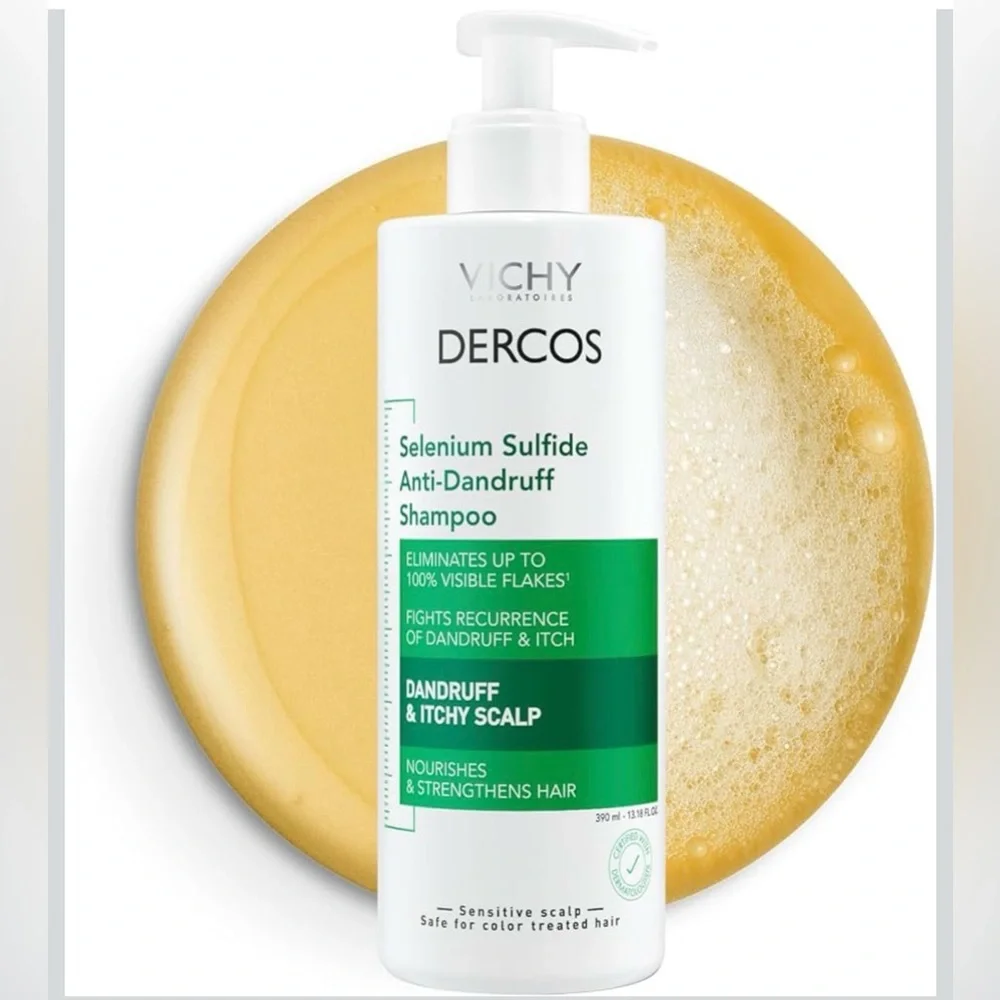 Vichy Dercos Selenium Sulfide Anti-Dandruff Shampoo 13.18 FL. OZ.